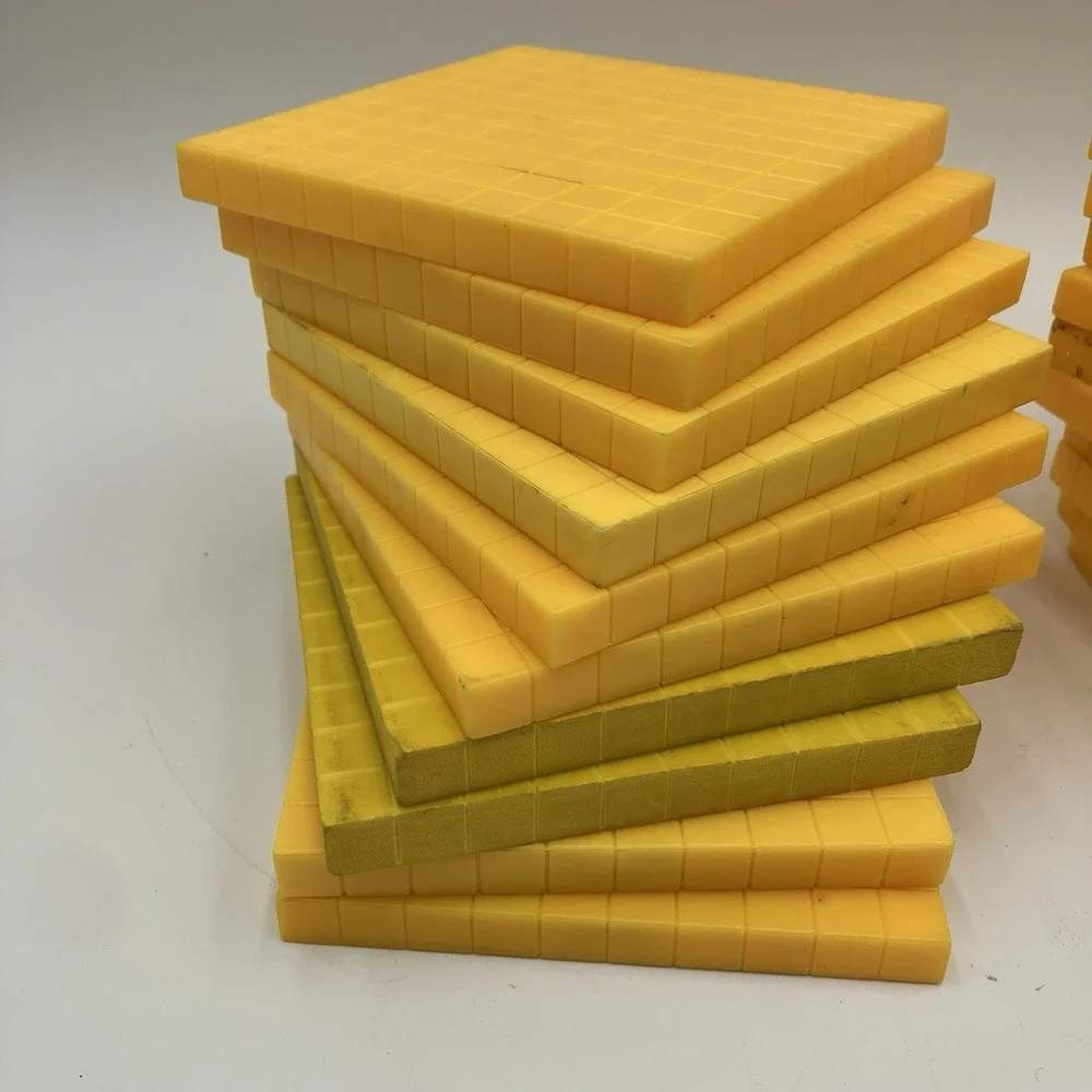 McGraw Hill Math Manipulatives Base Ten Counting Blocks Lot 1s, 10s, 100s